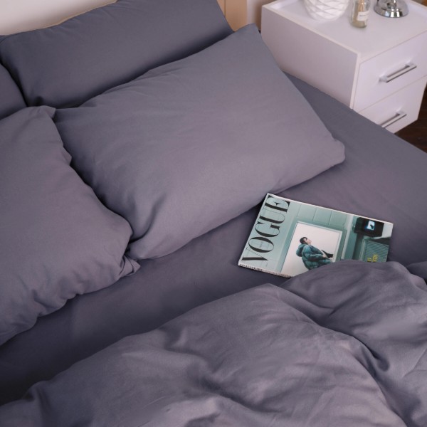 Фото - Комплект постільної білизни дитячий MirSon Фланель 001 Ash grey 110х140 (2200009648205)